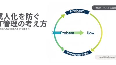 属人化を防ぐIT管理の考え方｜人に頼らない仕組みをどう作るか
