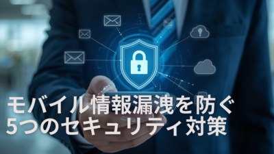 情シス担当が知っておくべき！モバイルデバイスからの情報漏洩を防ぐ5つの対策