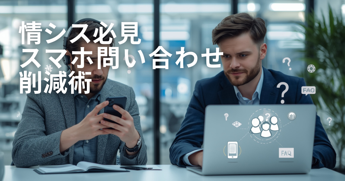 従業員からの「スマホの操作が分からない！」を激減させる情シス向けFAQ構築術