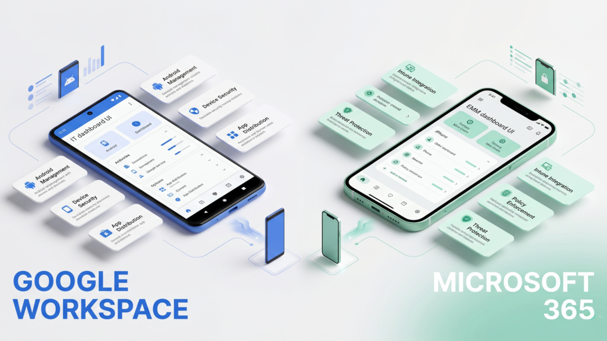 Google Workspace vs Microsoft 365｜モバイル運用で選ぶ情シス最適解