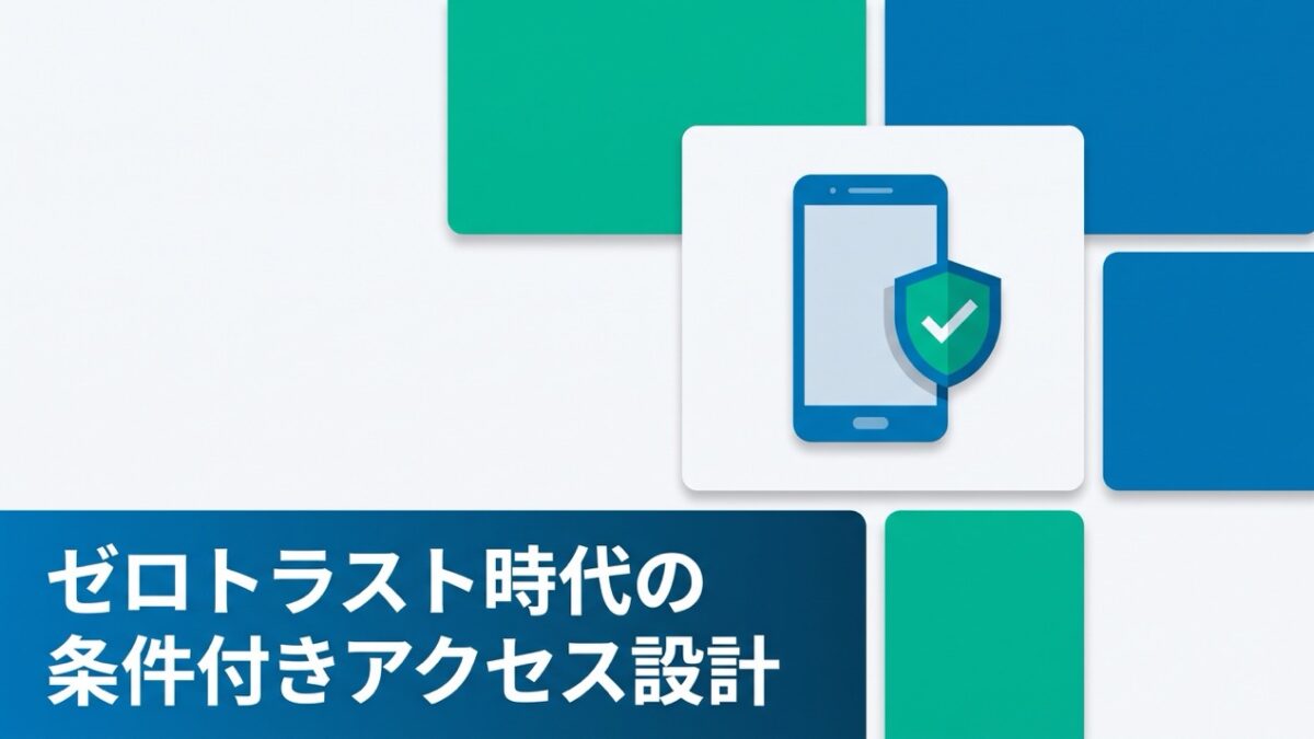 VPNはもう古い？ゼロトラスト時代のモバイルセキュリティと条件付きアクセス設計